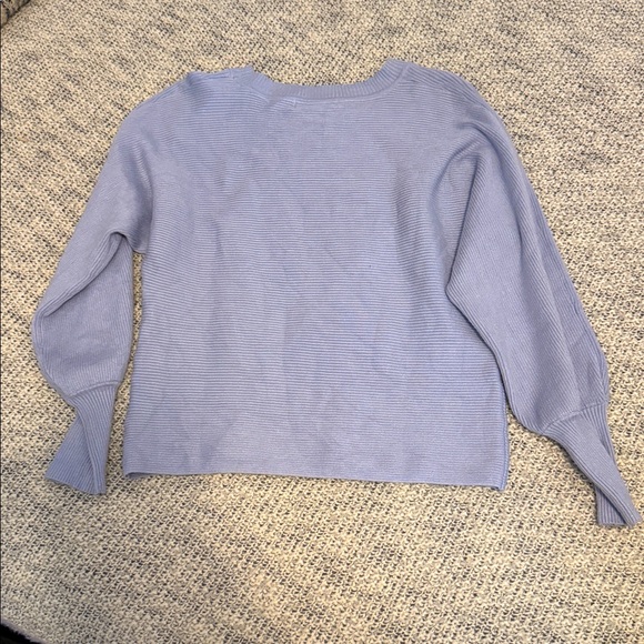 Light Blue Ribbed Sweater - Picture 3 of 3